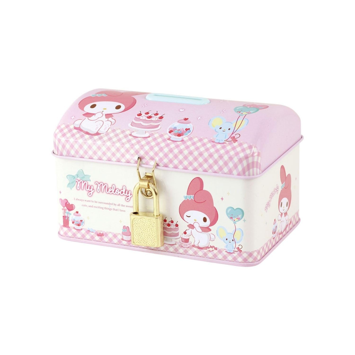 Amazon.co.jp: サンリオカギ付き缶バンク ガールズピンク／マイ